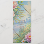 Dromerige Lakeside Garden Wedding menu (Achterkant)