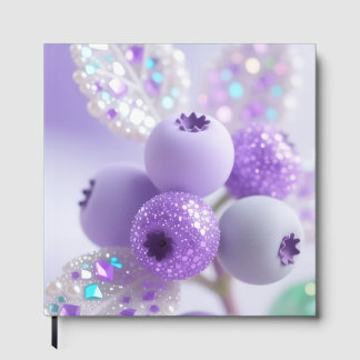 Dromerige Lavendel Bessen Glitterende Glans Kunst  Gastenboek