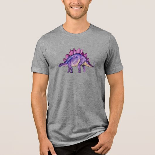 Dromerige lavendel stegosaurus: unisex T-shirt (Voorkant)