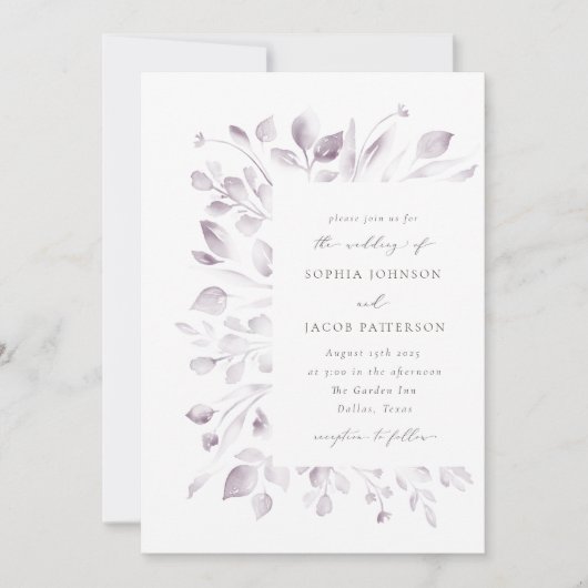 dromerige loof uitnodiging (Voorkant)