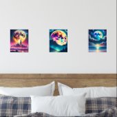 Dromerige maanset muurkunst sets (Slaapkamer)