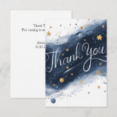 Dromerige magische meteoriet hemels bedankkaart (Voorkant / Achterkant)