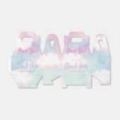 Dromerige meisje op wolk negen 9e verjaardag bedankdoosjes (Uitgevouwen)