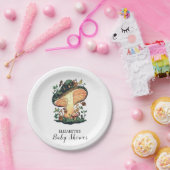 Dromerige Mushroom Baby shower Papieren Bordje (Feest)