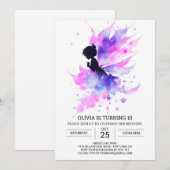 Dromerige Mythische Fee Verjaardag Kaart (Voorkant / Achterkant)