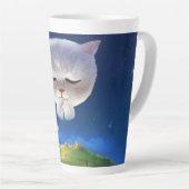 Dromerige Nachthemel met Kat Latte Mok (Rechterhoek)