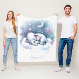 Dromerige Olifant Wolk Baby Fleece Deken