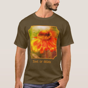 Dromerige Oranje Zinnia Bloem Kunst Persoonlijk T-shirt