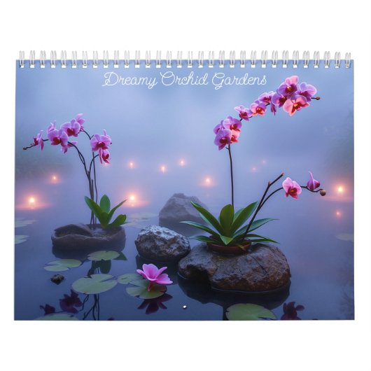 Dromerige orchideeëntuinen kalender (Hoes)
