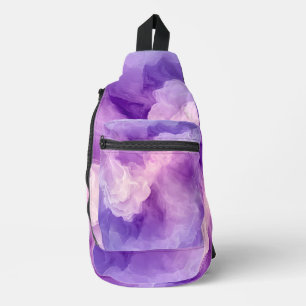 Dromerige Paarse Waterverf Sling Bag