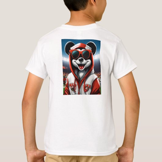 Dromerige panda-vibes t-shirt (Achterkant)