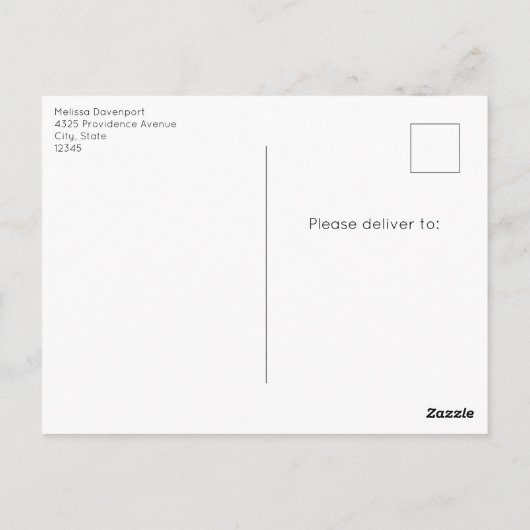 Dromerige Pastel Berglandschap Briefkaart (Achterkant)