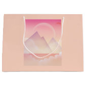 Dromerige Pastel Berglandschap Groot Cadeauzakje (Voorkant)