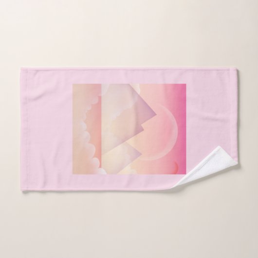 Dromerige Pastel Berglandschap Handdoek (Handdoek)
