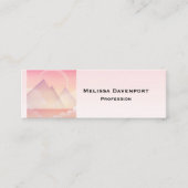 Dromerige Pastel Berglandschap Mini Visitekaartje (Voorkant)