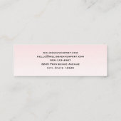 Dromerige Pastel Berglandschap Mini Visitekaartje (Achterkant)