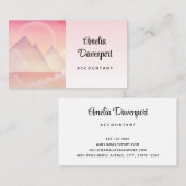 Dromerige Pastel Berglandschap Visitekaartje (Voorkant / Achterkant)