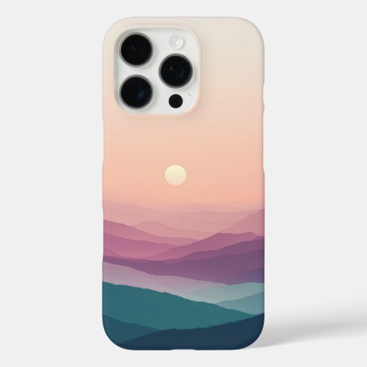 Dromerige pastel zonsondergang over Blue Mountains Case-Mate iPhone Case (Achterkant)