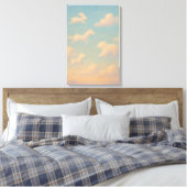 Dromerige pastelwolken canvas afdruk (Insitu (Slaapkamer))