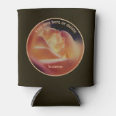 Dromerige perzik Roos gepersonaliseerd Blikjeskoeler (Voorkant)