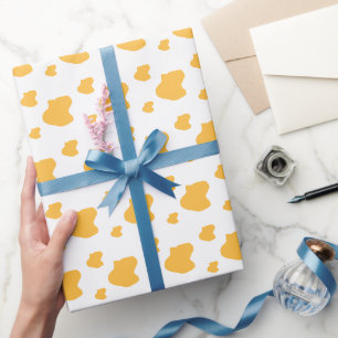 Dromerige Romance, Elegante Warm Geel Abstracte Ku Cadeaupapier