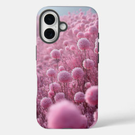 Dromerige Roze Bloesemwei Patroon iPhone 16 Hoesje