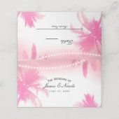 Dromerige roze palmbomen & lichten tafelstoel plaa (Buitenkant ongevouwen)