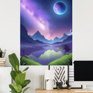 Dromerige Sterrennacht Poster