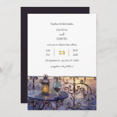  Dromerige Sunset Wine Evening Beach Wedding Kaart (Voorkant / Achterkant)