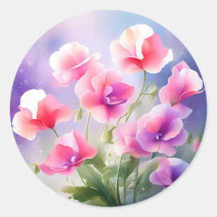 Dromerige Sweet Pea Blossom Ronde Sticker