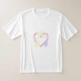 Dromerige Vlinder & Hart Esthetisch Grafisch T-shi T-shirt