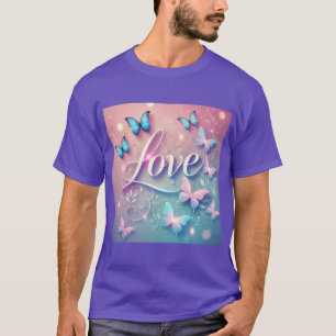 Dromerige vlinder liefde gloed t-shirt