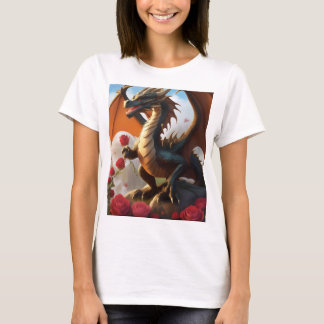 Dromerige Waterverf Dragon T-shirt