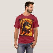 Dromerige Waterverf Dragon T-shirt (Voorkant volledig)