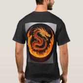 "Dromerige Waterverf Dragon T-Shirt Design" (Achterkant)