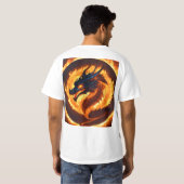 Dromerige Waterverf Dragon T-shirt ontwerp (Achterkant volledig)