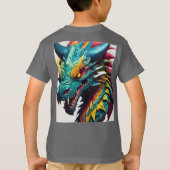 Dromerige Waterverf Dragon T-shirt ontwerp (Achterkant)