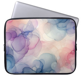 Dromerige Waterverf inkt kunst Laptop Sleeve