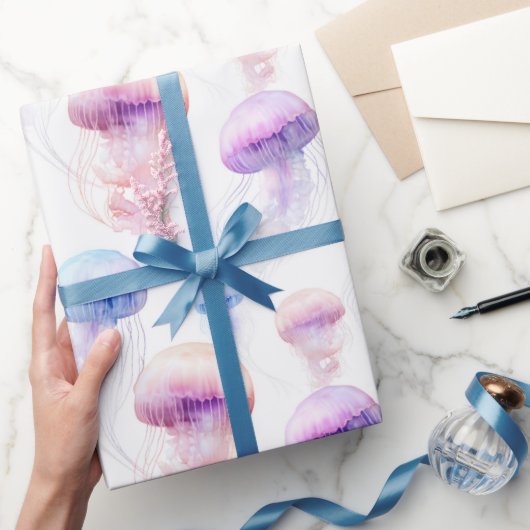 Dromerige Waterverf kwal Gift Wrap Cadeaupapier (Geschenken)