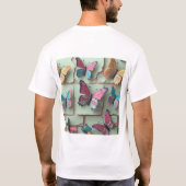 Dromerige Waterverf Vlinder T-Shirt (Achterkant)