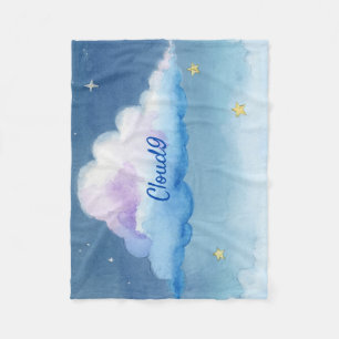 Dromerige Waterverf Wolk 9 Pastel Sterrenhemel Fle Fleece Deken