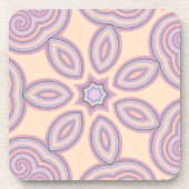Dromerige wervelingen - pastel psychedelisch patro bier onderzetter (Voorkant)