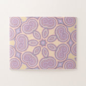 Dromerige wervelingen - pastel psychedelisch patro legpuzzel (Horizontaal)