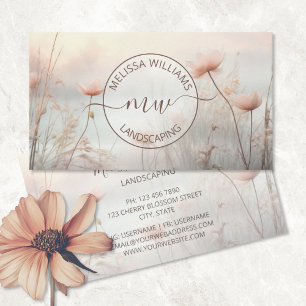 Dromerige Wilde Bloemen Logo Visitekaartje
