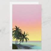 dromerige woestijneiland Stationery Briefpapier (Voorkant / Achterkant)