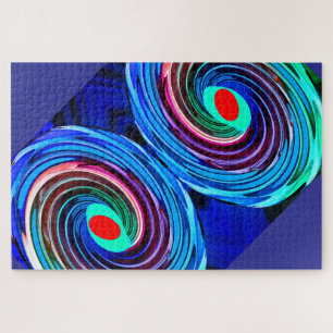 Dromerige zomerdagen abstracte kunst legpuzzel