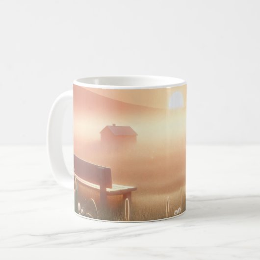 Dromerige Zonsondergang Scene Kop (Voorkant links)