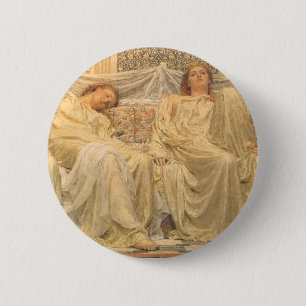 Dromers door Albert Joseph Moore, Victoriaanse kun Ronde Button 5,7 Cm