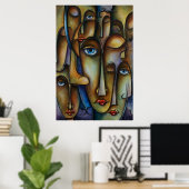 Dromers door Michael Lang Poster (Thuiskantoor)