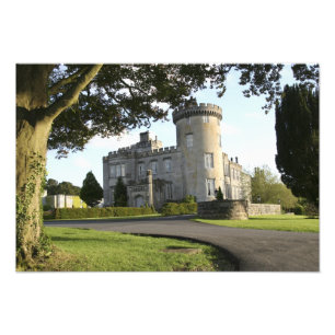 Dromoland Castle zijingang zonder volk Foto Afdruk
